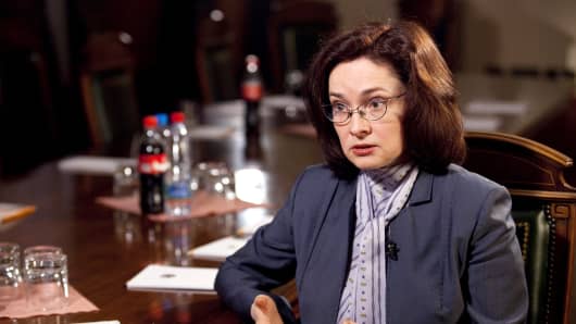 Elvira Nabiullina, Russia's economy minister